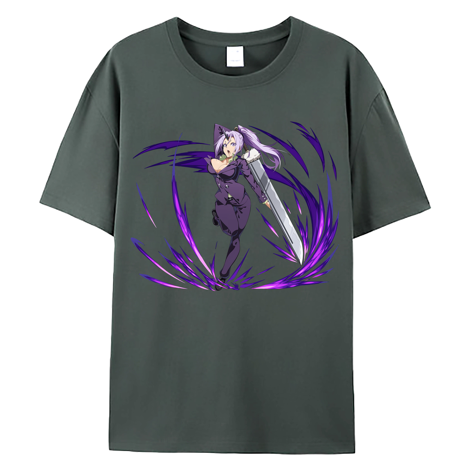 （画像用） 転スラ Regarding Reincarnated to Slime 綿100％ メンズ半袖Tシャツ｜肌触りやわらか＆通気性